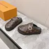 Louis Vuitton Women Brown Leather Monogram Mules product view 3