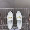 Louis Vuitton Women White Leather Loafers product view 2