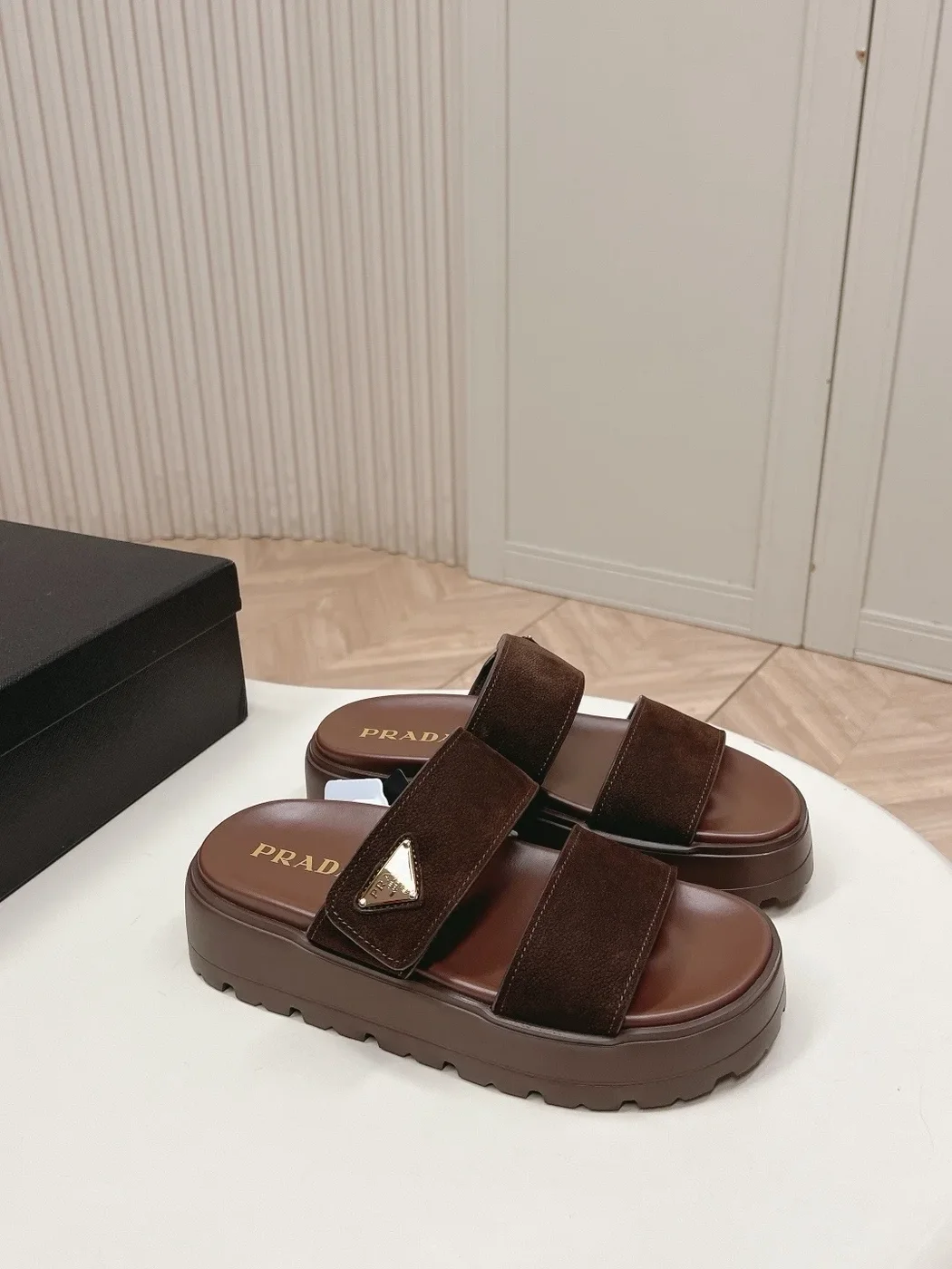 Prada Nubuck Slides product view 1