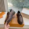 Louis Vuitton Women Brown Checkered Leather Loafers product view 6