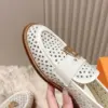 Louis Vuitton Women White Leather Loafers product view 6