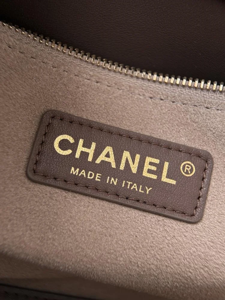 Chanel Archetype Shopping Tote Brown Gold Hardware product view 3
