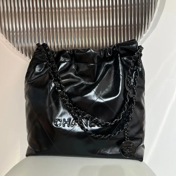 Chanel 22 Bag Black with Black Hardware product view 1