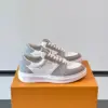 Louis Vuitton Men White Gray Leather Sneakers product view 1