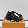 Louis Vuitton Men Black Leather Sneakers product view 1