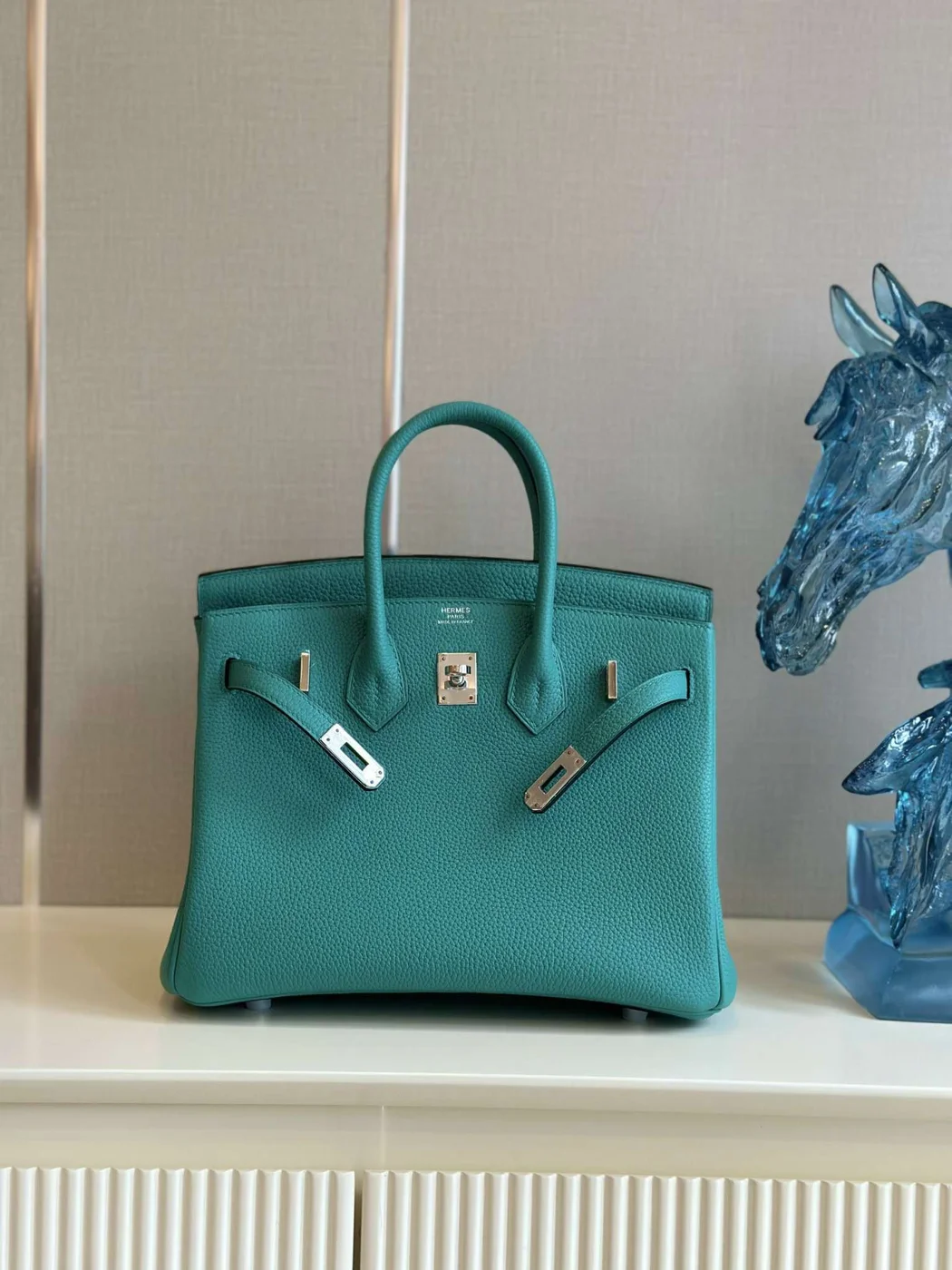 Hermès Birkin Phw Da Togo Ocean Blue Handbags 25 cm product view 8