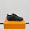 Louis Vuitton Men Black Leather Sneakers product view 6
