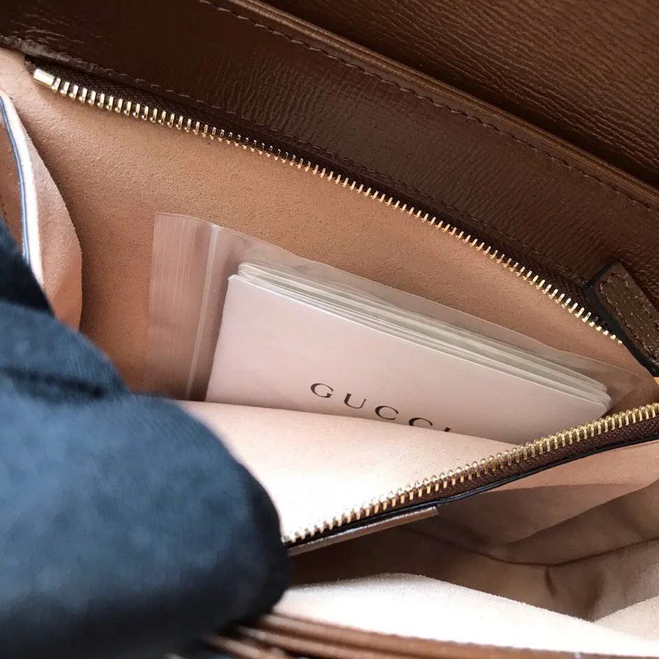 Gucci 1955 Horsebit Bag Women’s Brown Smooth Leather 25 cm product view 3