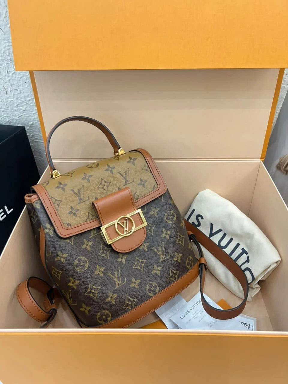 Louis Vuitton Dauphine Monogram Reverse PM backpack product photo
