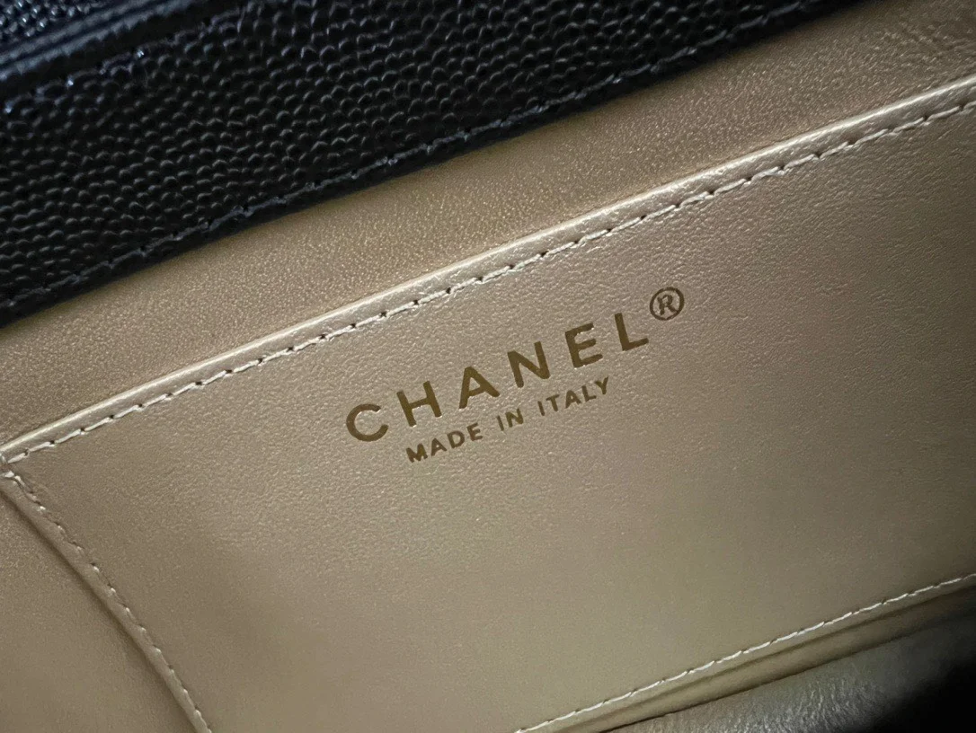 Chanel Handle Woman’s Handbags Demi Lock Gold With Leather 19 cm product view 7