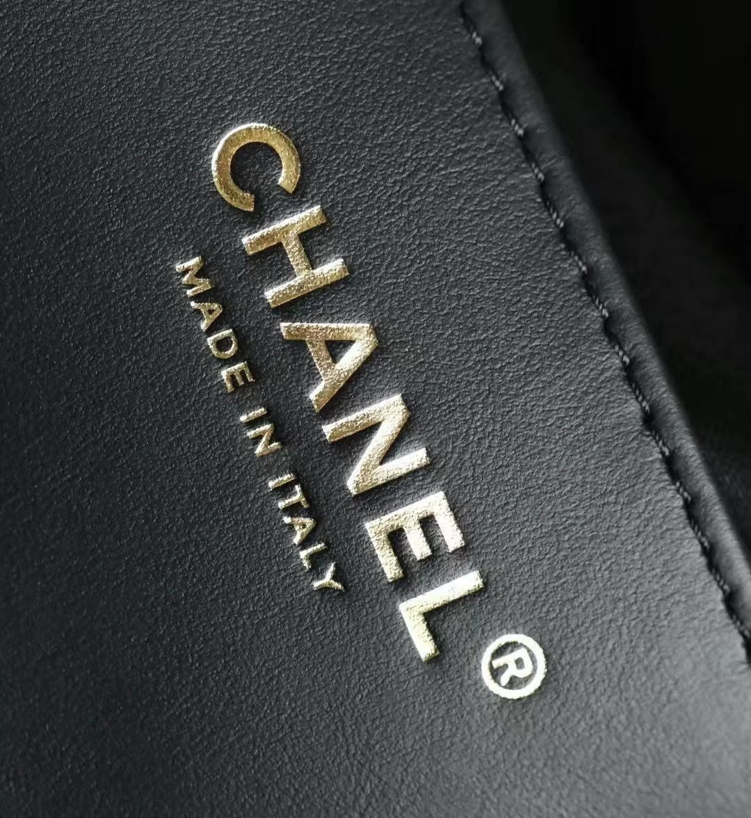 Chanel 25 cm Black Denim Bag with Gold Hardware product view 6