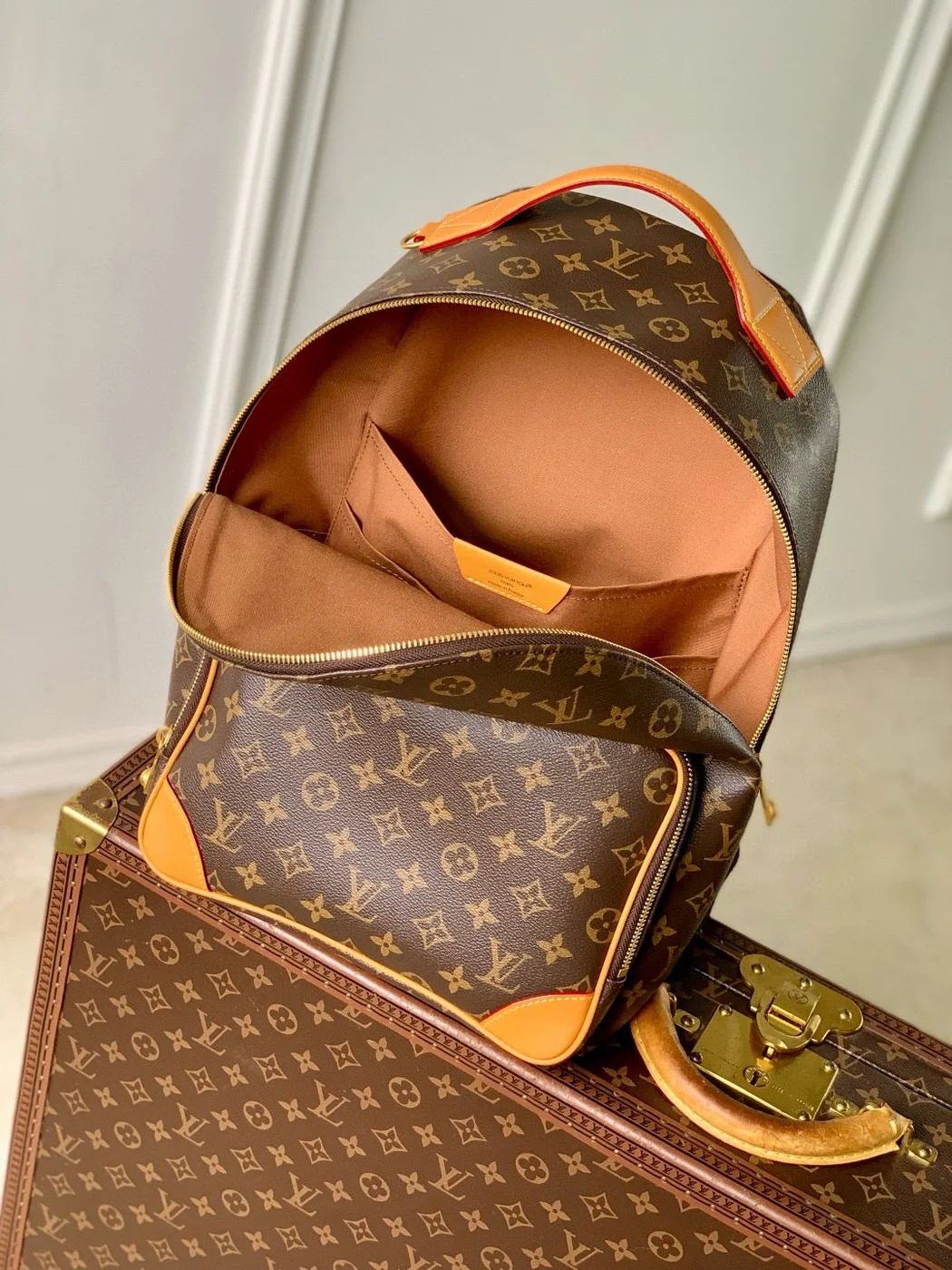 Louis Vuitton Discovery Cargo Backpack in Monogram canvas product view 3
