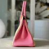 Hermès Birkin 30 Yellow/Rose Pink Togo Leather Gold Hardware Bag product view 3