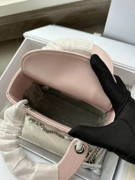 Dior Lady Mini 3-Pocket Handbag High- Pink 17 cm product view 5