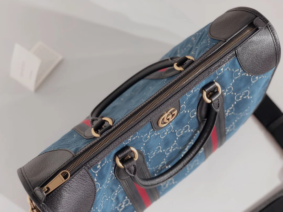 Gucci Velvet GG Monogram Textured Calfskin Bag product view 6