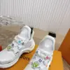 Louis Vuitton Women White Mesh Embellished Sneakers product view 2