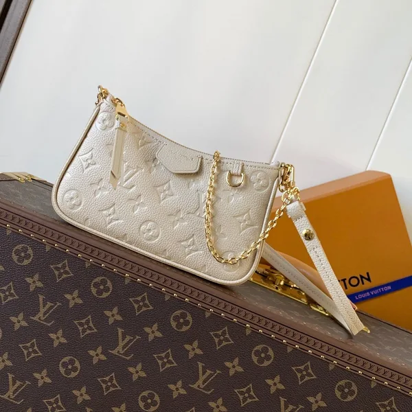Louis Vuitton Easy Pouch On Strap 19 In Beige Monogram Empreinte Leather product photo