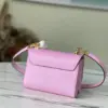 Louis Vuitton Twist Pink Handbags With Lock Gold 24 cm product view 8