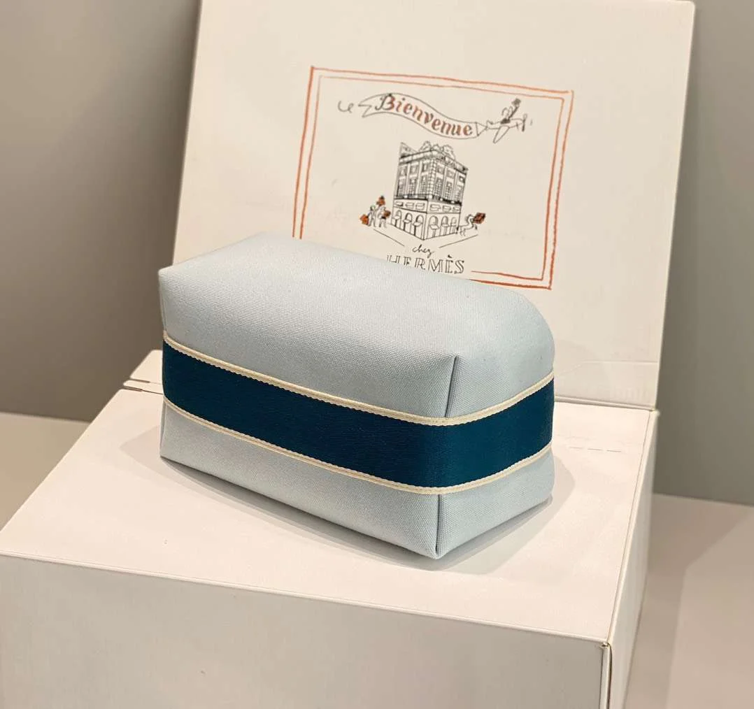 Hermès Bride A Brac PM Woman’s Clutch Bag Blue Handbags 12x20x10cm product view 5