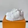 Louis Vuitton Men White Leather Sneakers product view 2
