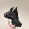 Louis Vuitton Women Black Leather Sporty Chunky Sneakers product view 1