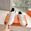 Hermès Women White Leather Sneakers product view 6