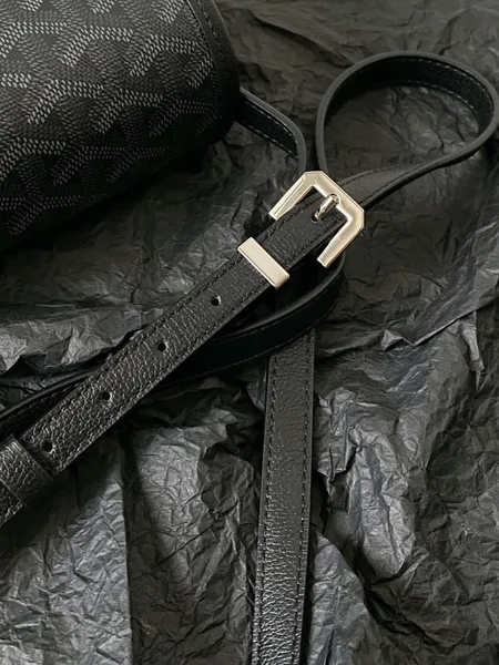 Goyard Goyardine Belvedere III PM Messenger Bag Jet Black product view 7