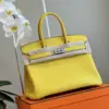 Hermès Birkin 30 Amber Yellow Palladium Hardware Bag product view 5