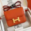 Hermès Constance Bag Epsom Gold Orange Handbags 19 cm product view 1