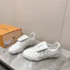 Louis Vuitton Women White Leather Sneakers product view 5