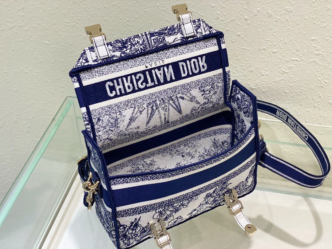 Dior Camp Women’s Premium Handbag Canvas Pattern 25x15x8cm product view 3
