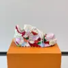 Louis Vuitton Men White Multicolor Leather Sneakers product view 6