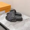 Louis Vuitton Women Black Fabric Adjustable Pocket Mules product view 5