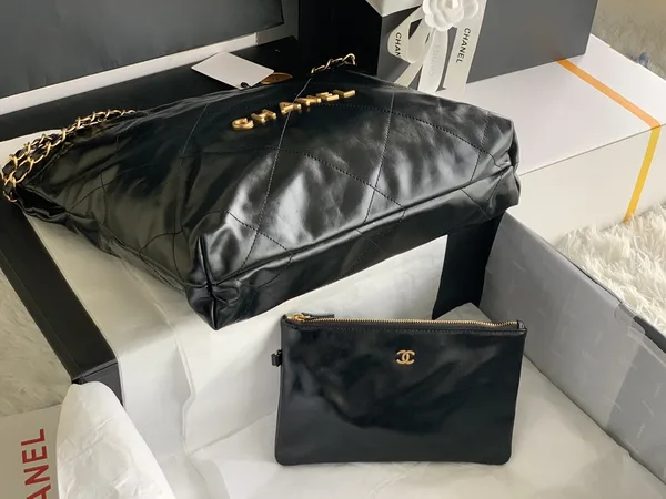 Chanel 22 Small Handbag in Black product view 3