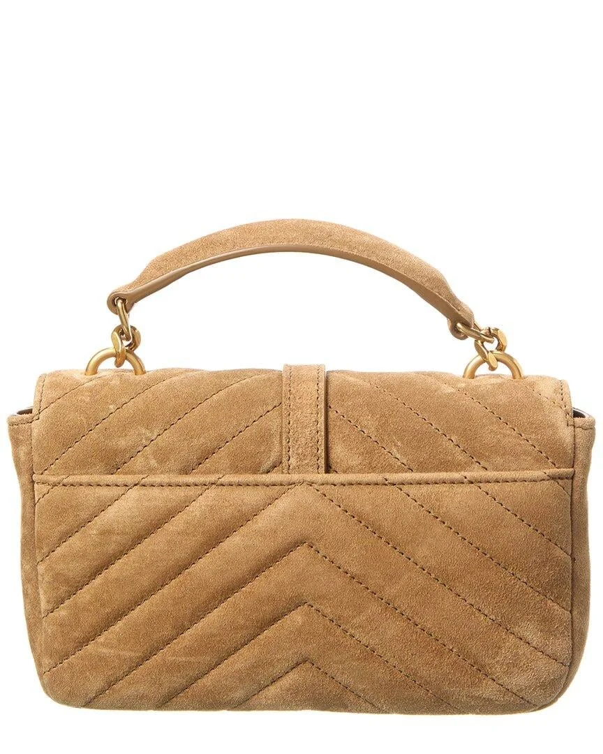Saint Laurent Women’s Brown Mini Suede Bag product view 2