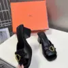 Hermès Women Black Leather Mules product view 5
