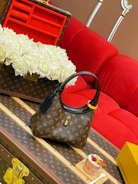 Louis Vuitton The Drop PM Handbag in Monogram Coated Canvas product view 2