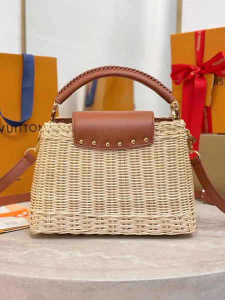 Louis Vuitton Capucines BB Handbag Brown Beige product view 4