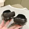 Louis Vuitton Women Black Leather Mules product view 2