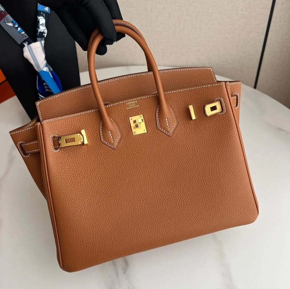 Hermès Birkin 25 Gold Color with Gold Hardware Bag product view 8