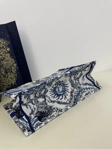 Dior Book Tote Women’s Handbag Embroidered Fabric Size 36 cm product view 6