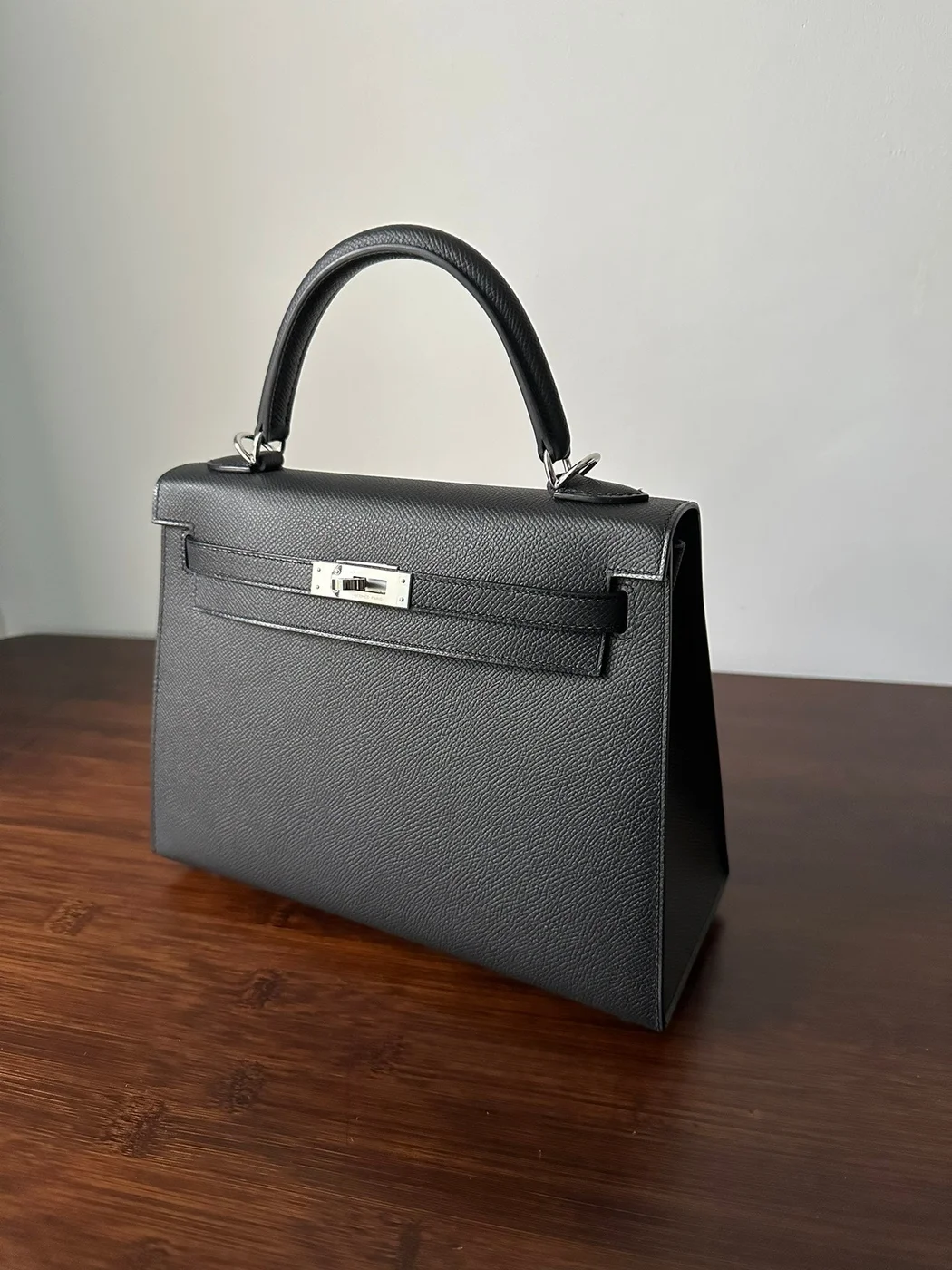 Hermès 25 Black Epsom Bag product view 7