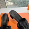 Hermès Women Black Embellished Leather Mules product view 2