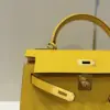 Hermès Kelly 25 Lime Fluo Yellow Epsom Gold Hardware Bag product view 3