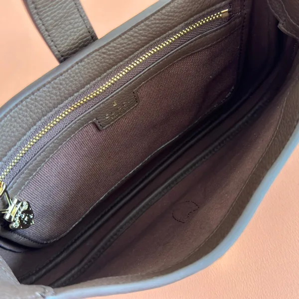 Gucci 25S Jackie 1961 Small Bag 28 cm In Dark Brown Leather With Gold Hardware product view 8