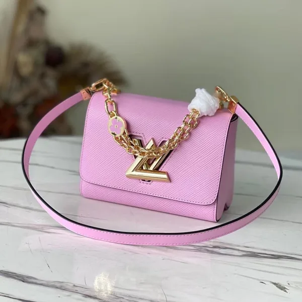Louis Vuitton Twist Pink Handbags With Lock Gold 24 cm product view 1