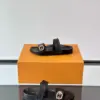 Louis Vuitton Men Black Leather Slides product view 4