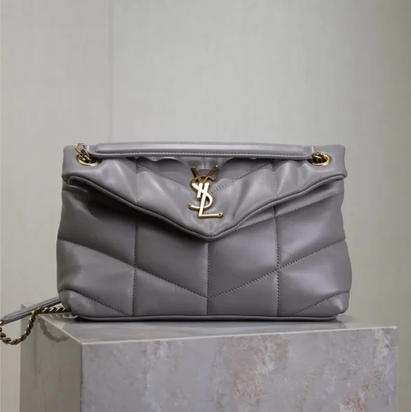 Saint Laurent 25S Loulou Puffer Medium 29 In Smoky Lavender Bag product view 1