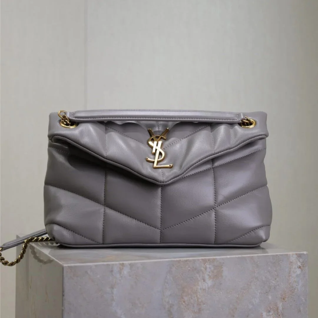 Saint Laurent 25S Loulou Puffer Medium 29 In Smoky Lavender Bag product view 1