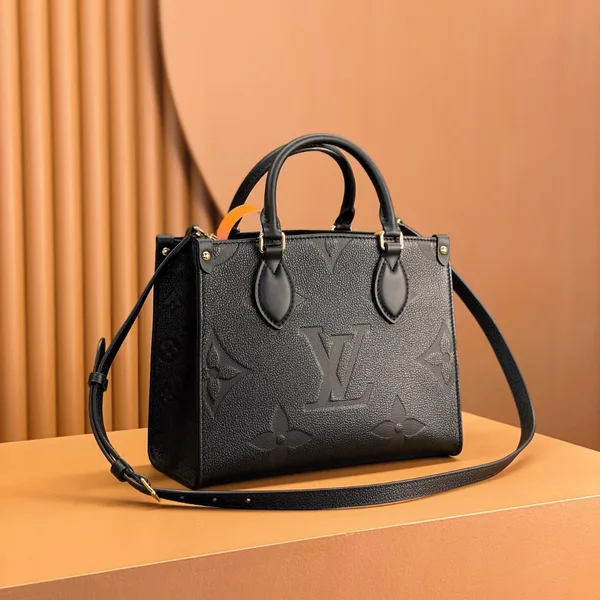 Louis Vuitton On The Go PM Tote Bag Black Handbags 25 cm product photo